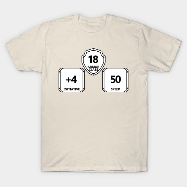 D&D Stats T-Shirt by No_One